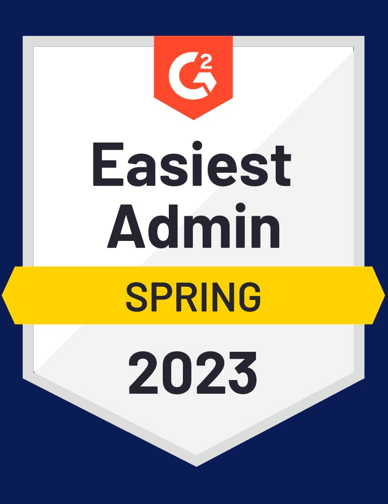 G2 Easiest Admin Spring 2023 