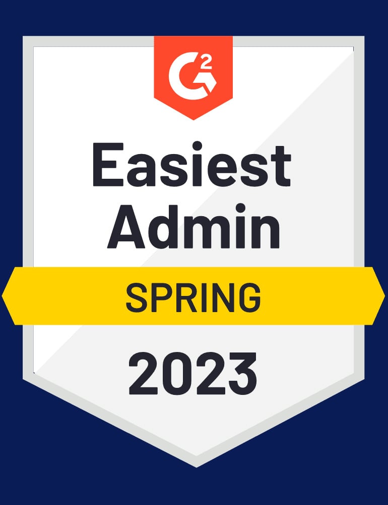 G2 Easiest Admin Spring 2023