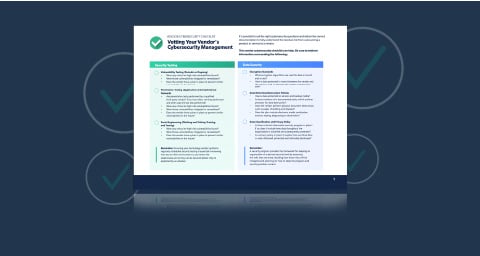 Vendor Cybersecurity Checklist