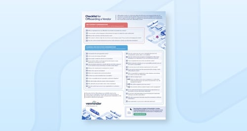 vendor offboarding checklist