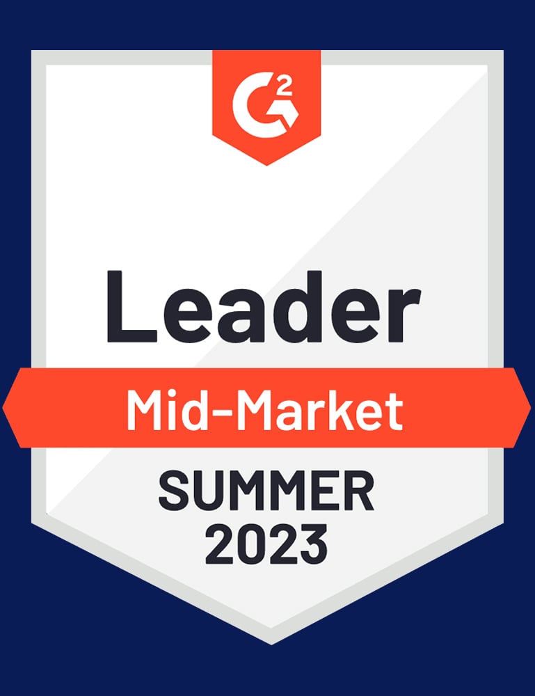 G2 Mid-Market Leader Summer 2023