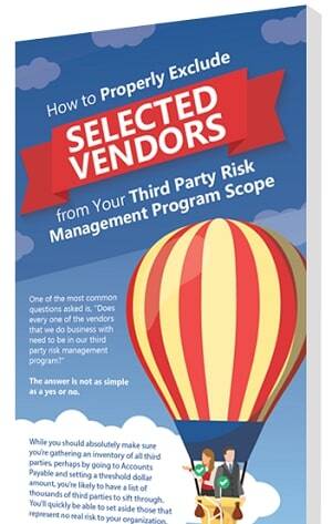 exclude vendors third party risk management scope