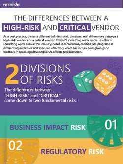 differences between high risk and critical vendor
