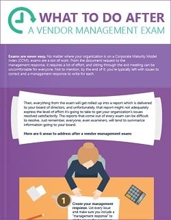 vendor management exam next steps