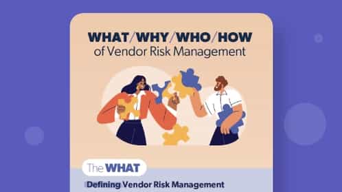 what why who how vendor management