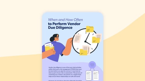 when how often perform vendor due diligence
