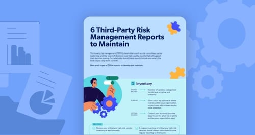 6 third party risk management reports maintain