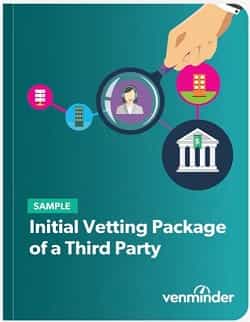 initial vetting of a third party