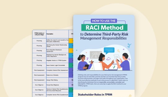how use raci method determine tprm responsibilities