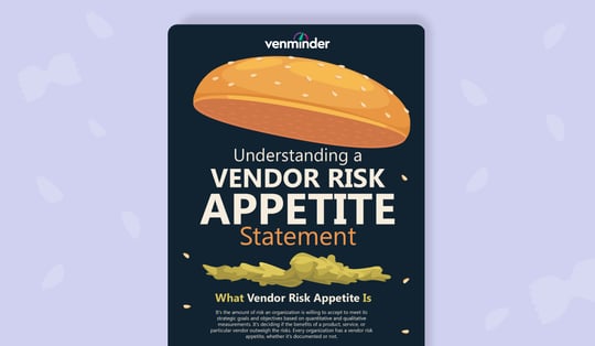 understand vendor risk appetite statement