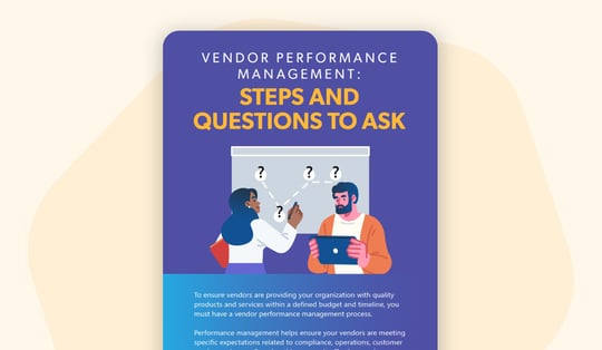 vendor performance management steps questions ask