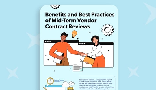 benefits best practices mid-term vendor contract reviews