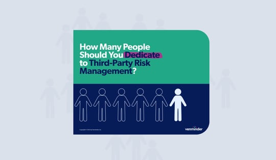 how many people dedicate third-party risk management
